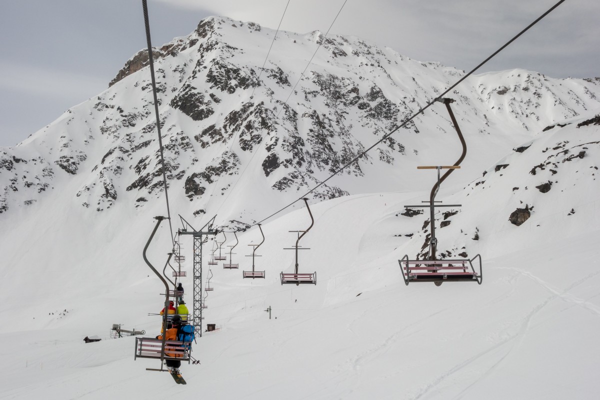 Sesselbahn Bendolla-Les Crêts, April 2018