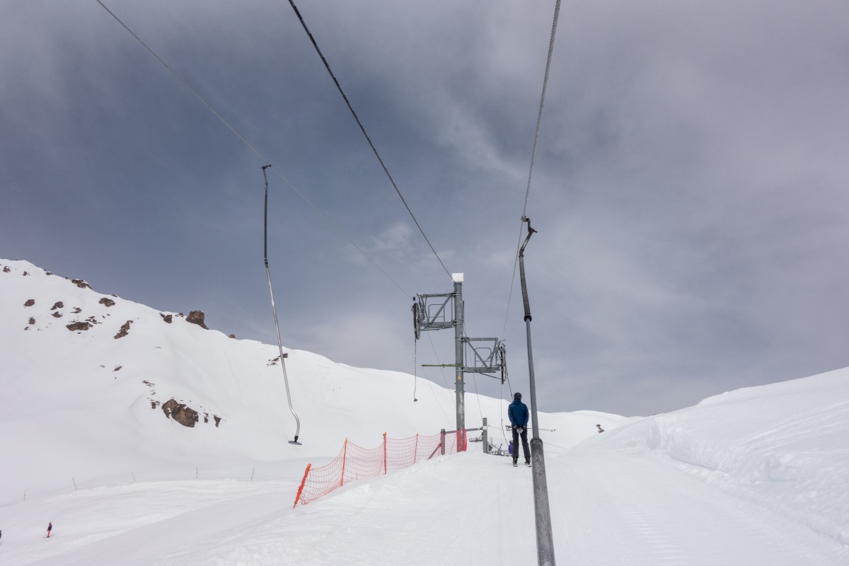 Schlepplift Roc d'Orzival, April 2018