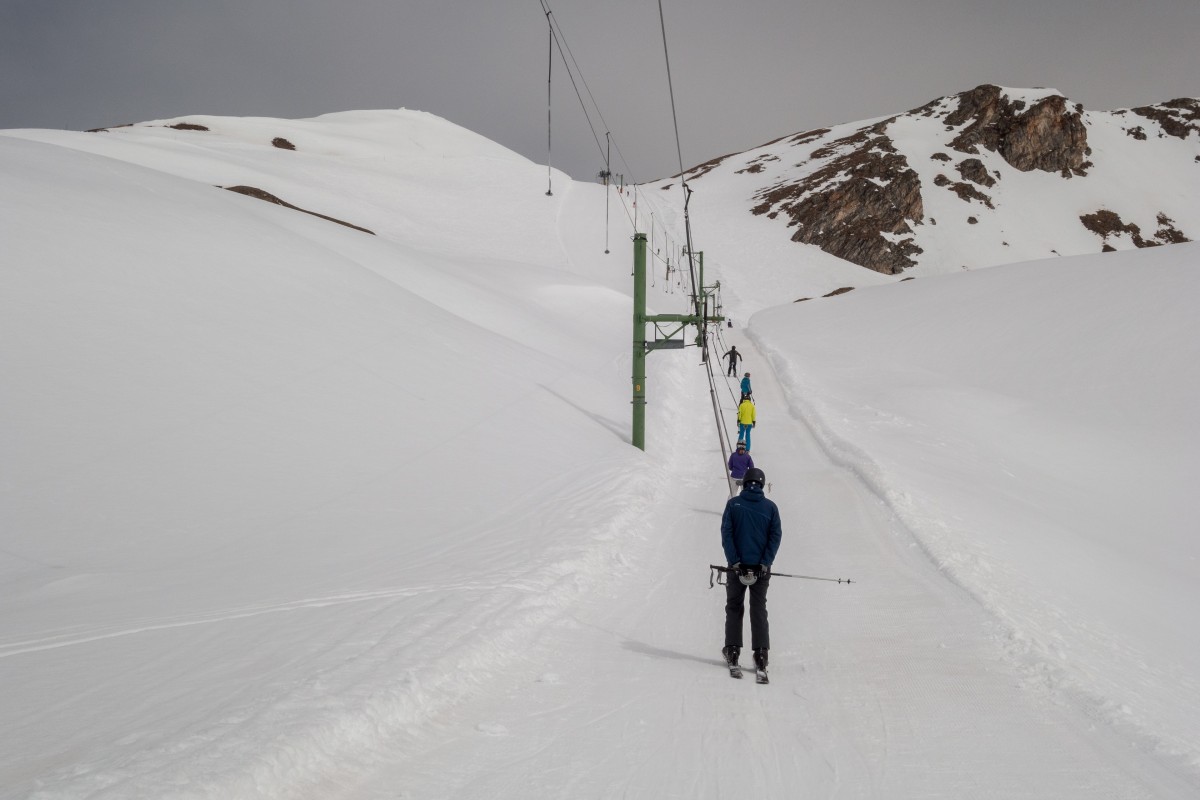 Schlepplift Roc d'Orzival, April 2018