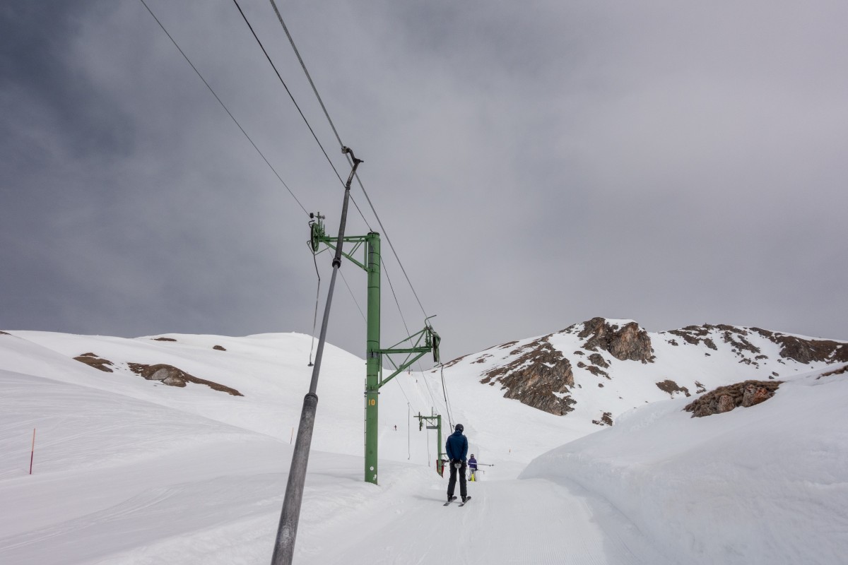 Schlepplift Roc d'Orzival, April 2018