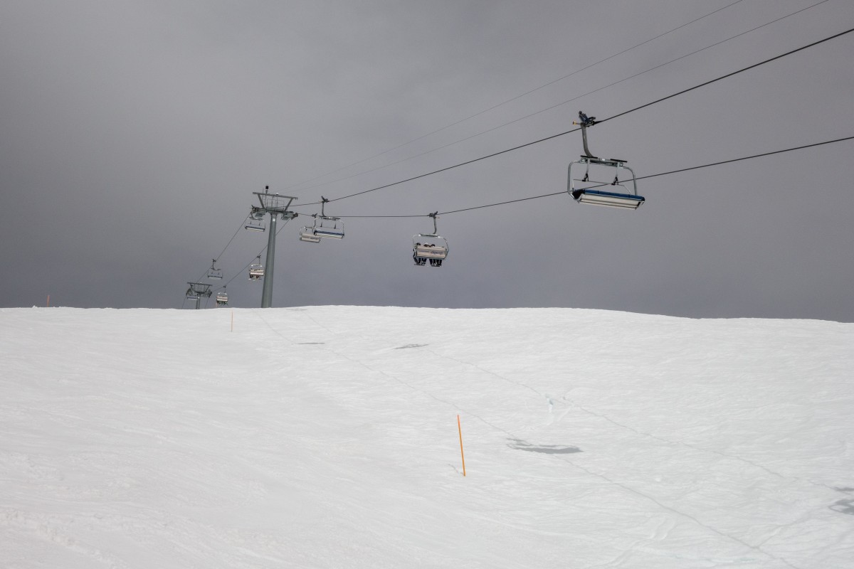 Sesselbahn Bendolla-Grands Plans, April 2018