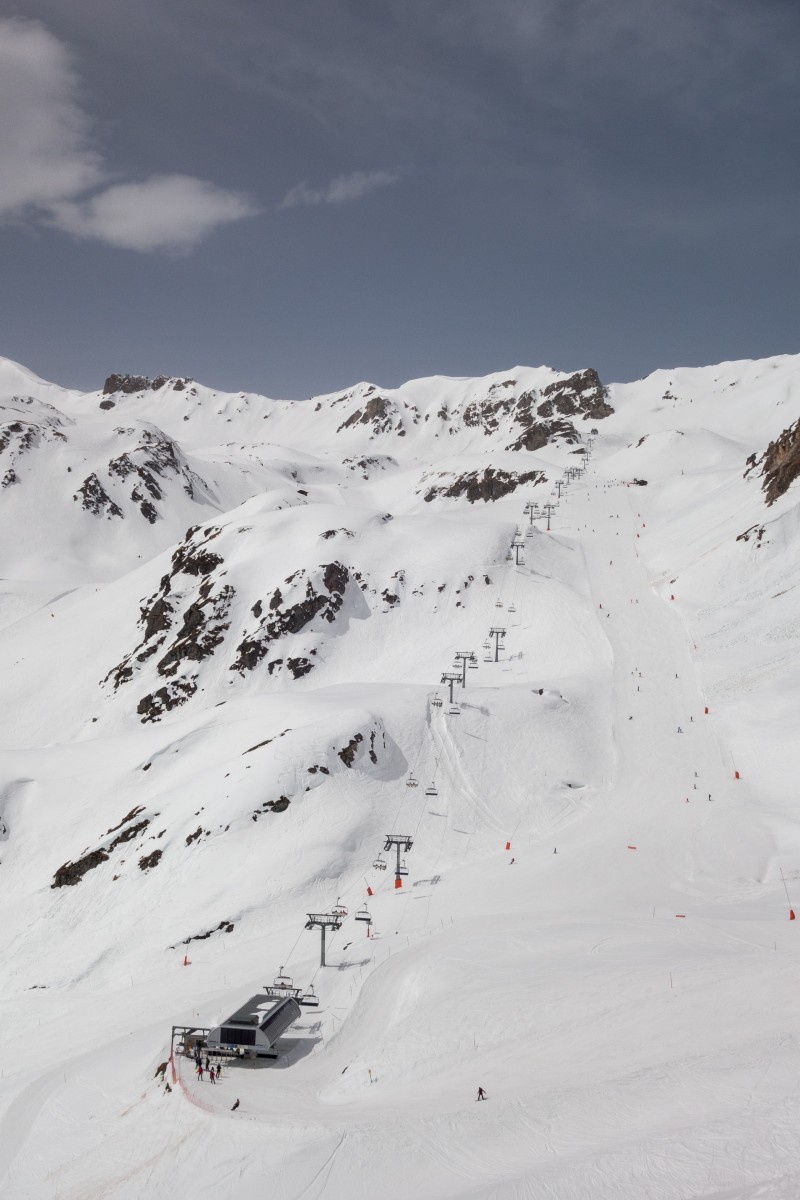 Sesselbahn Mont de Marais-La Tsarvaz, April 2018