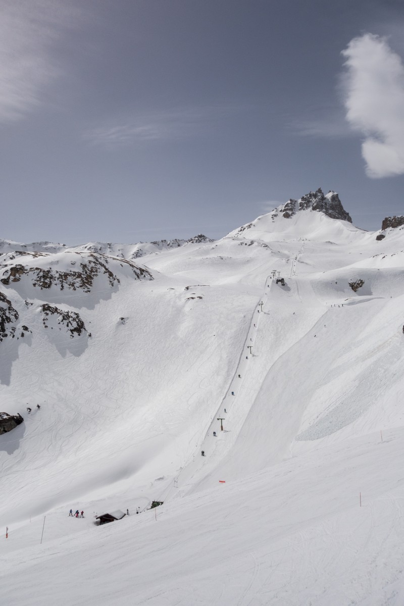 Schlepplift Becs de Bosson, April 2018