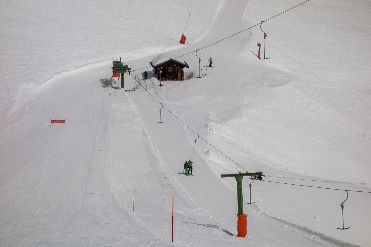 Schlepplift Becs de Bosson, April 2018