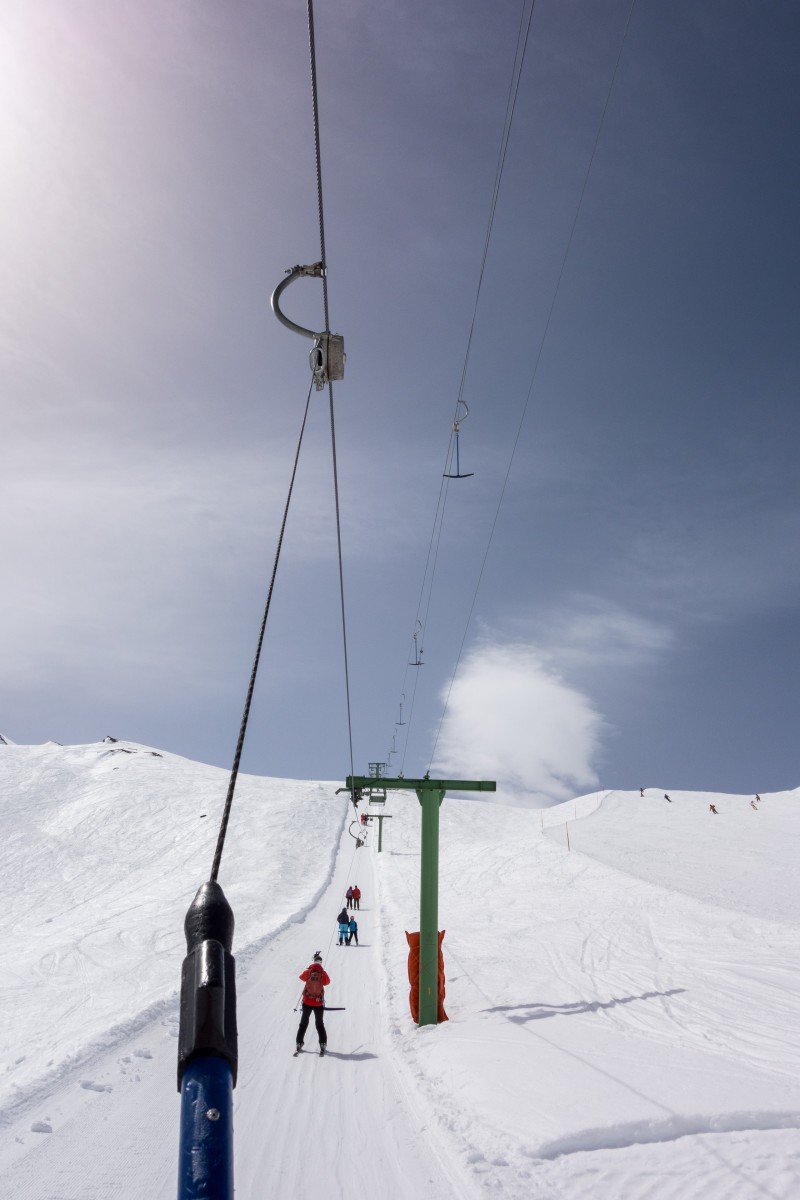 Schlepplift Becs de Bosson, April 2018