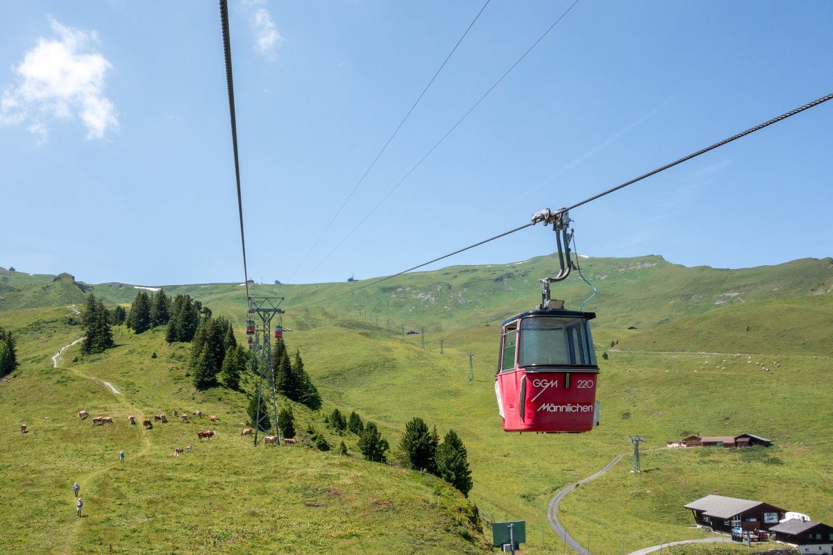 Kabinenbahn Holenstein-Männlichen, Juli 2018