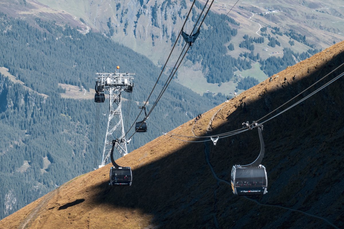 Seilbahn von Grindelwald zur Station Eigergletscher