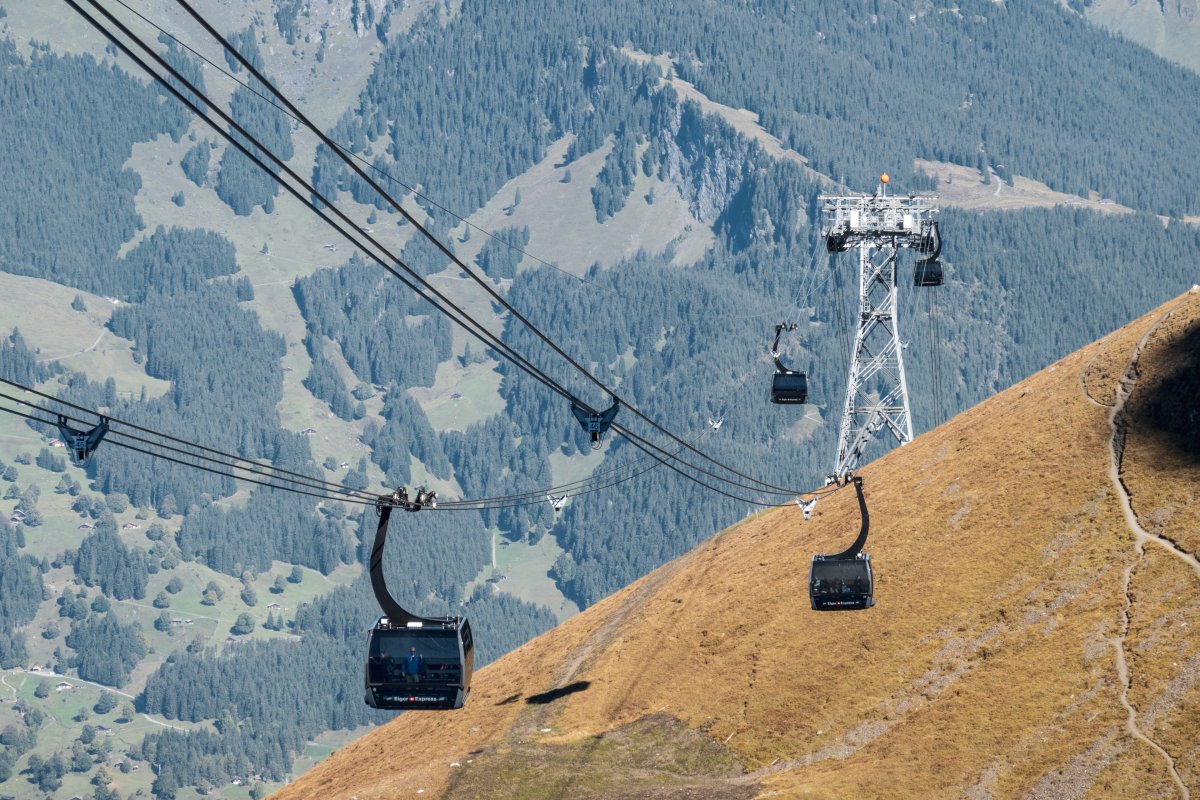 Seilbahn in Grindelwald im Berner Oberland