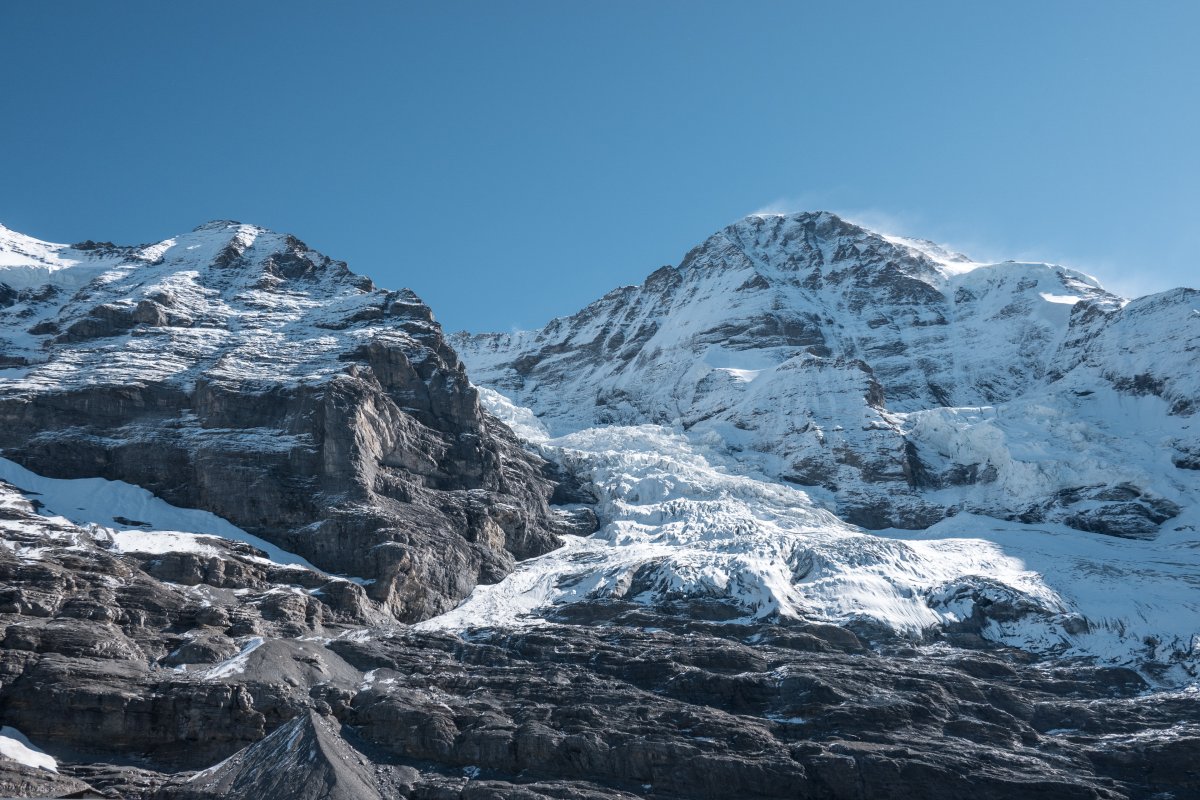 Gletscher am Jungfraujoch oberhalb der Kleinen Scheidegg