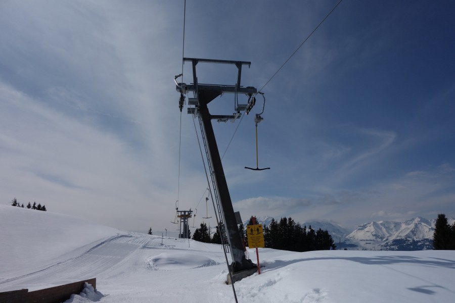 Schlepplift Bünda, März 2013