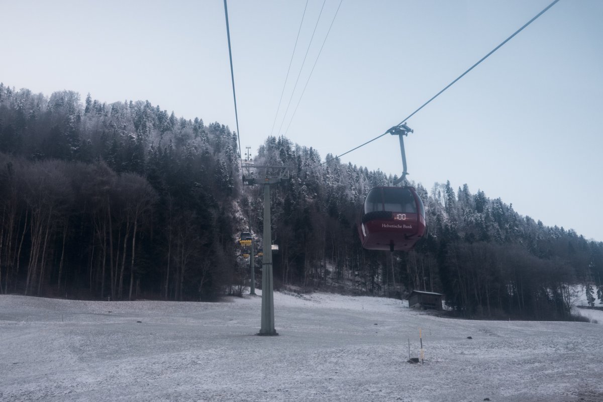 Kabinenbahn Grüsch-Cavadura, Januar 2024