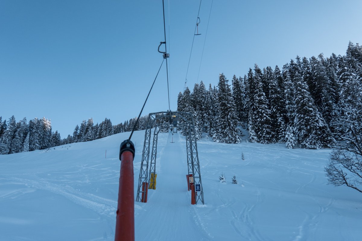 Schlepplift Vacca, Januar 2024