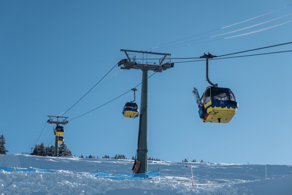 Kabinenbahn Cavadura-Schwänzelegg, Januar 2024