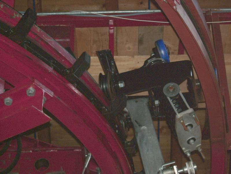 Klemme der Kabinenbahn Gstaad-Wispile, Juli 2006