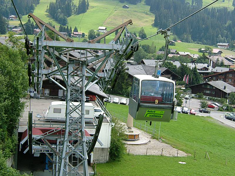 Kabinenbahn Schönried-Rellerli, Juli 2006