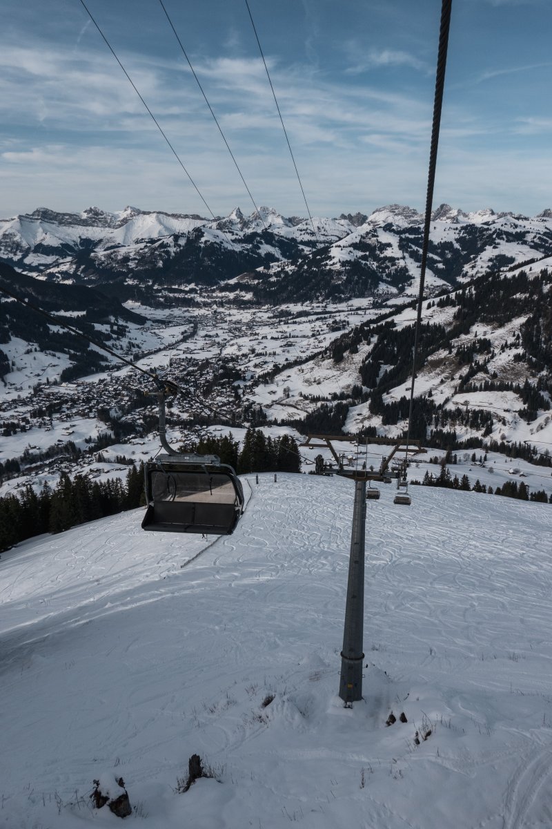 Sesselbahn Bisse-Wasserngrat, Dezember 2022
