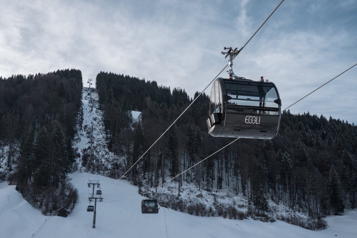 Kabinenbahn Gstaad-Eggli, Dezember 2022