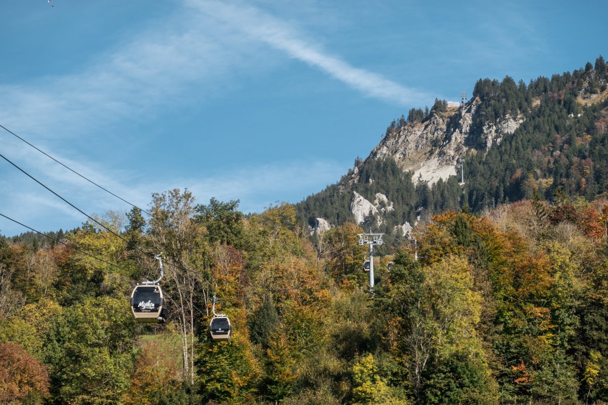 Seilbahn zur Rotenflue in der Zentralschweiz