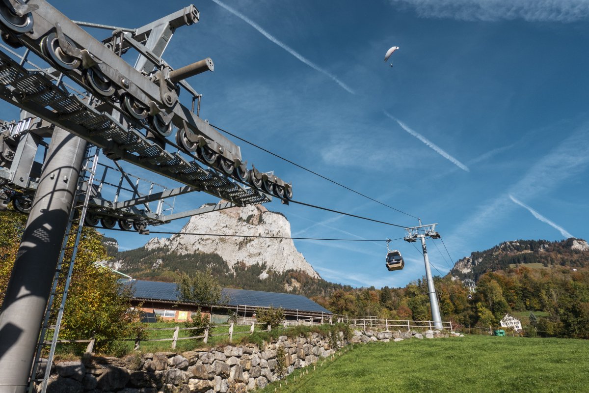 Kabinenbahn Rickenbach-Rotenflue, Oktober 2022
