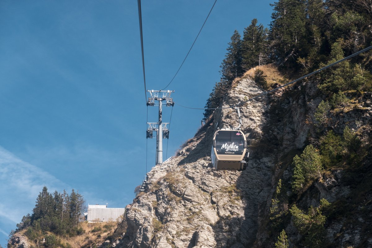 Kabinenbahn Rickenbach-Rotenflue, Oktober 2022