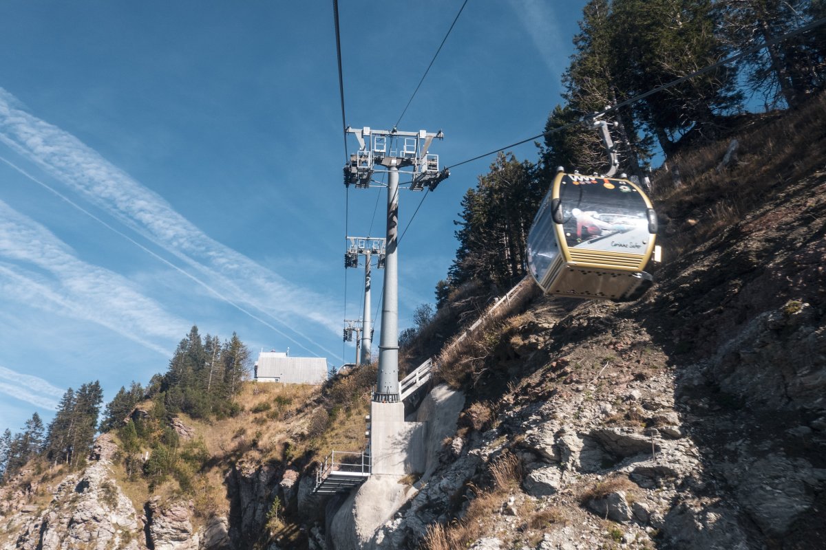 Kabinenbahn Rickenbach-Rotenflue, Oktober 2022