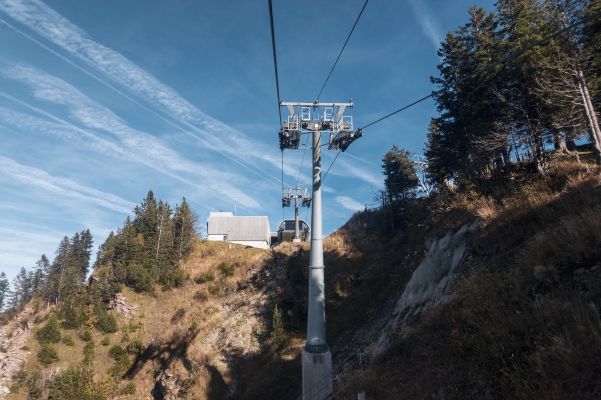 Kabinenbahn Rickenbach-Rotenflue, Oktober 2022