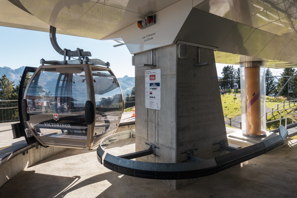 Bergstation der Kabinenbahn Rickenbach-Rotenflue, Oktober 2022