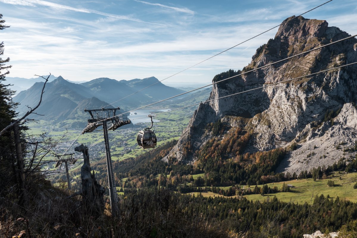 Kabinenbahn Rickenbach-Rotenflue, Oktober 2022