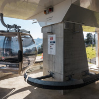 Bergstation der Kabinenbahn Rickenbach-Rotenflue, Oktober 2022