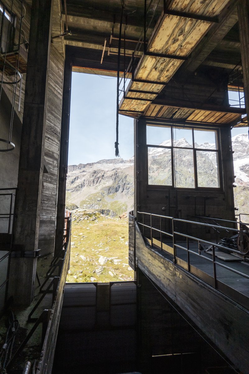 Blick aus der Seilbahn-Station zur Punta Indren