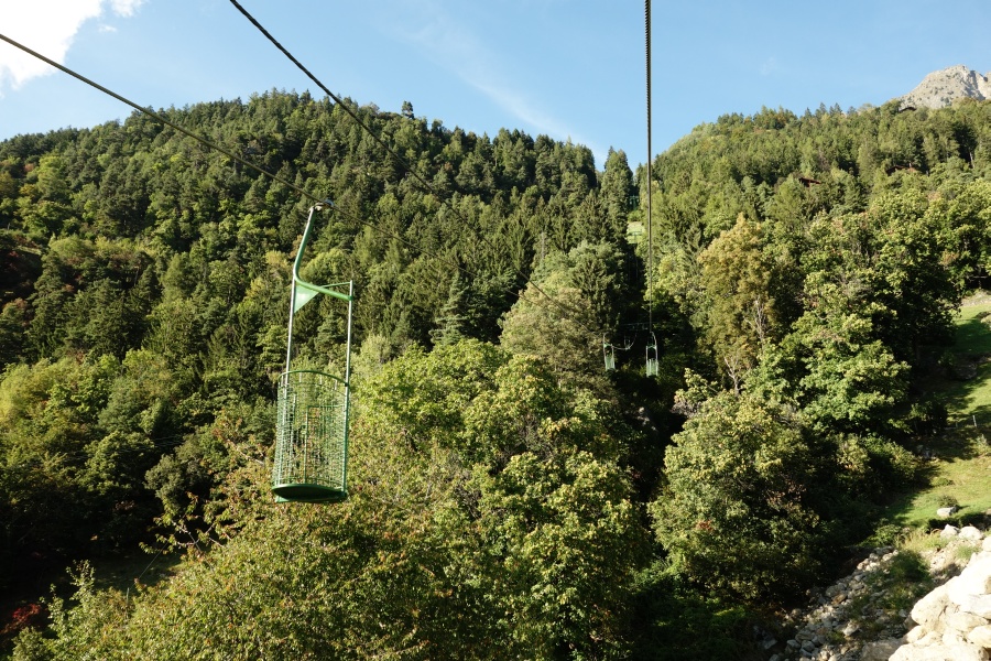 Korblift Vellau-Leiteralm, Oktober 2013