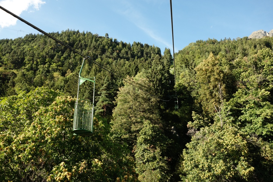 Korblift Vellau-Leiteralm, Oktober 2013