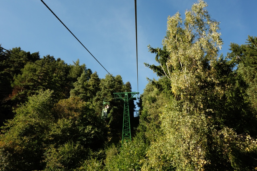 Korblift Vellau-Leiteralm, Oktober 2013