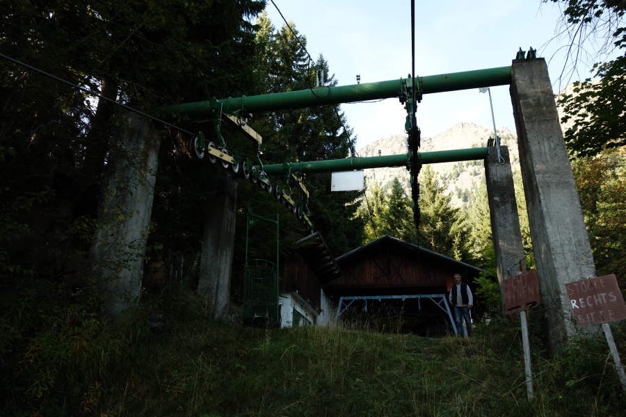 Korblift Vellau-Leiteralm, Oktober 2013