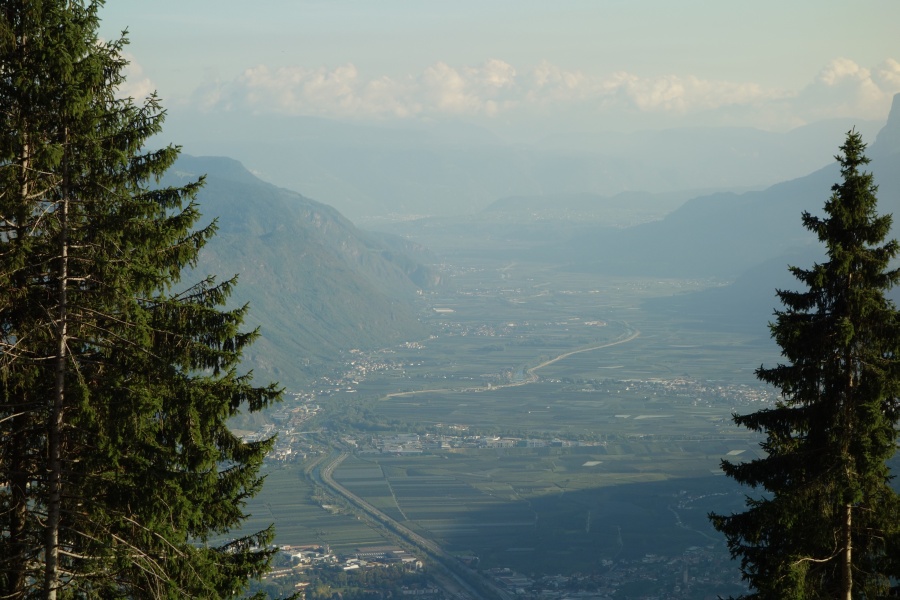 Panorama von der Leiteralm Richtung Süden, Oktober 2013