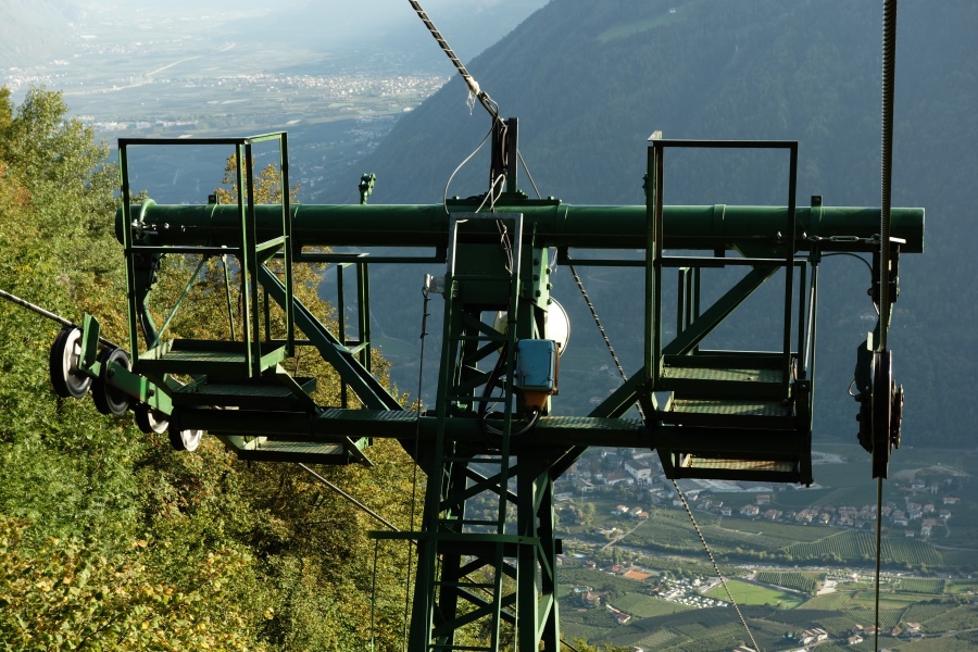 Korblift Vellau-Leiteralm, Oktober 2013