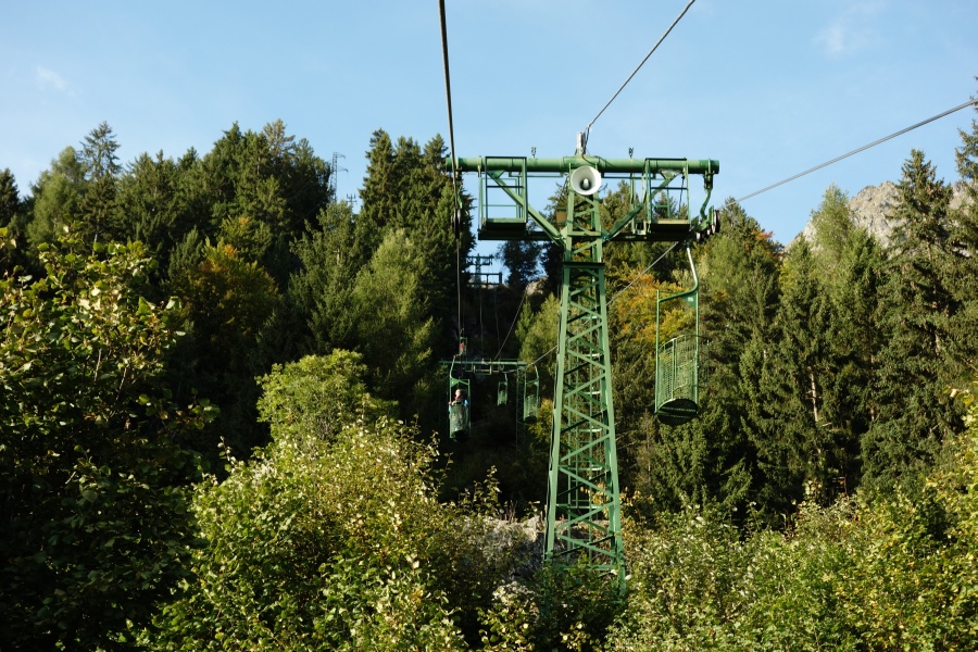 Korblift Vellau-Leiteralm, Oktober 2013