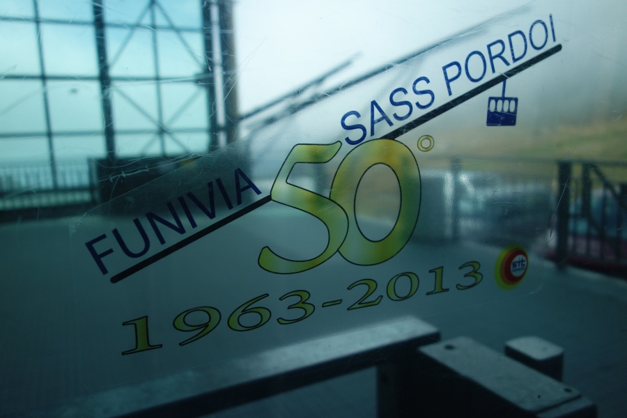 Luftseilbahn Passo Pordoi-Sass Pordoi, Oktober 2013