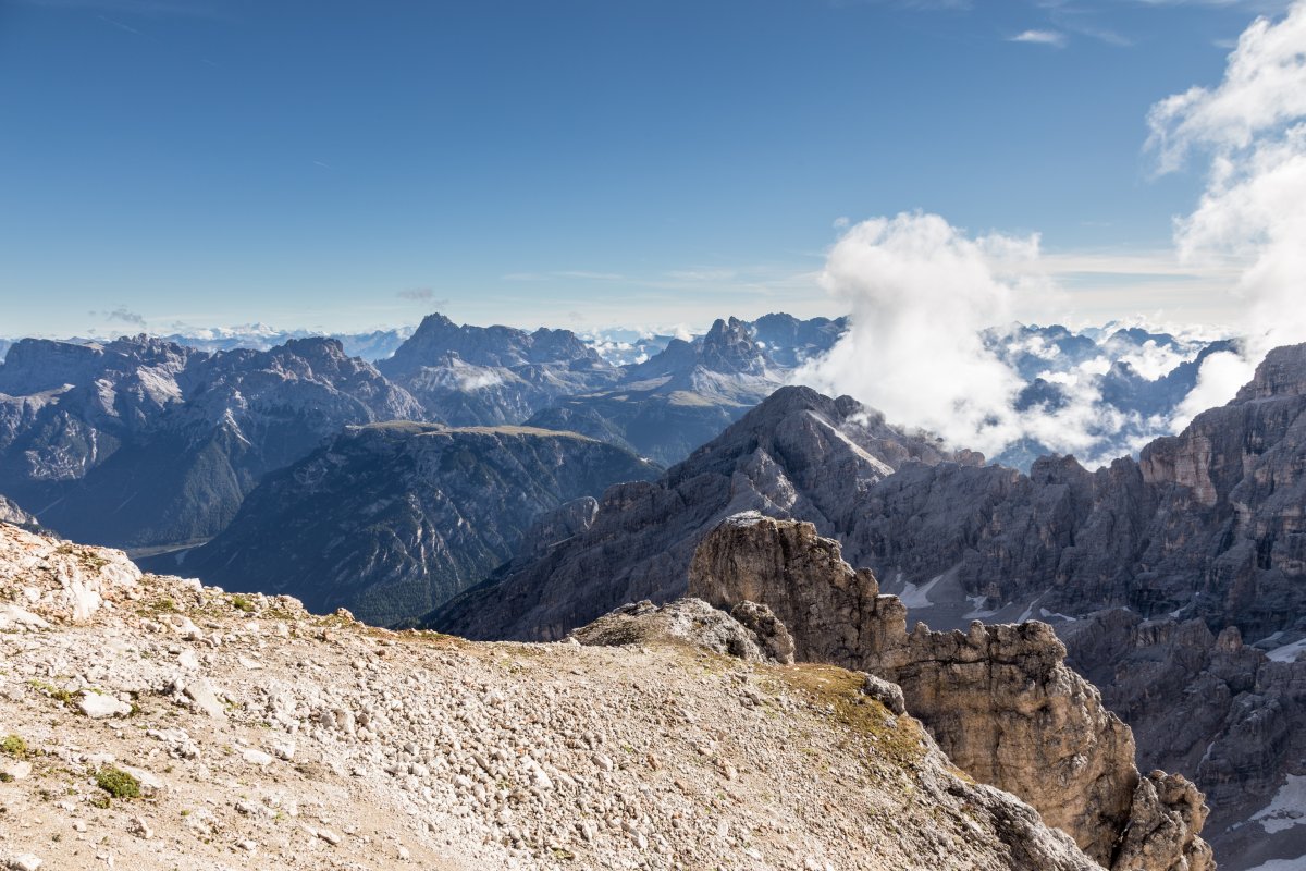 Panorama von der Forcella Staunies