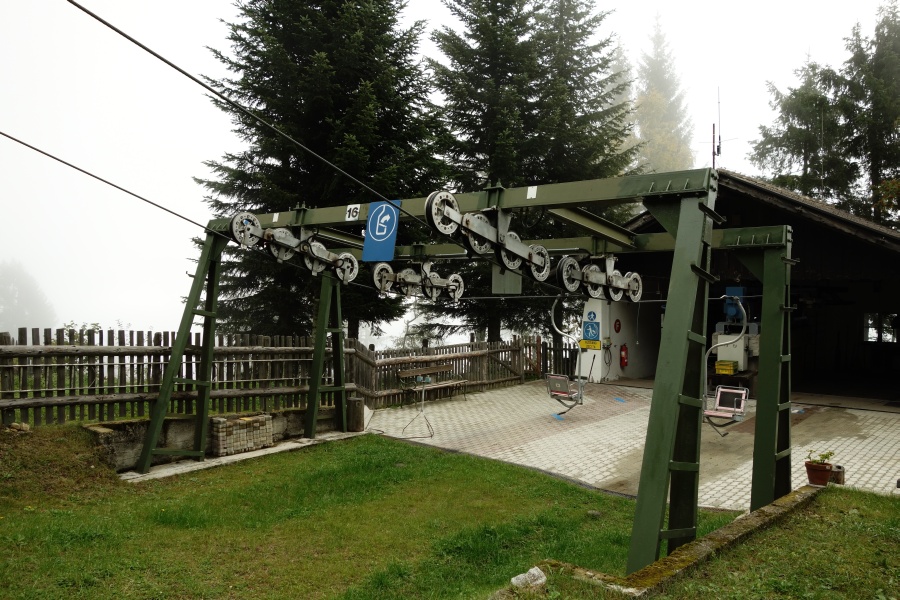 Talstation der Sesselbahn Vigiljoch, Oktober 2013