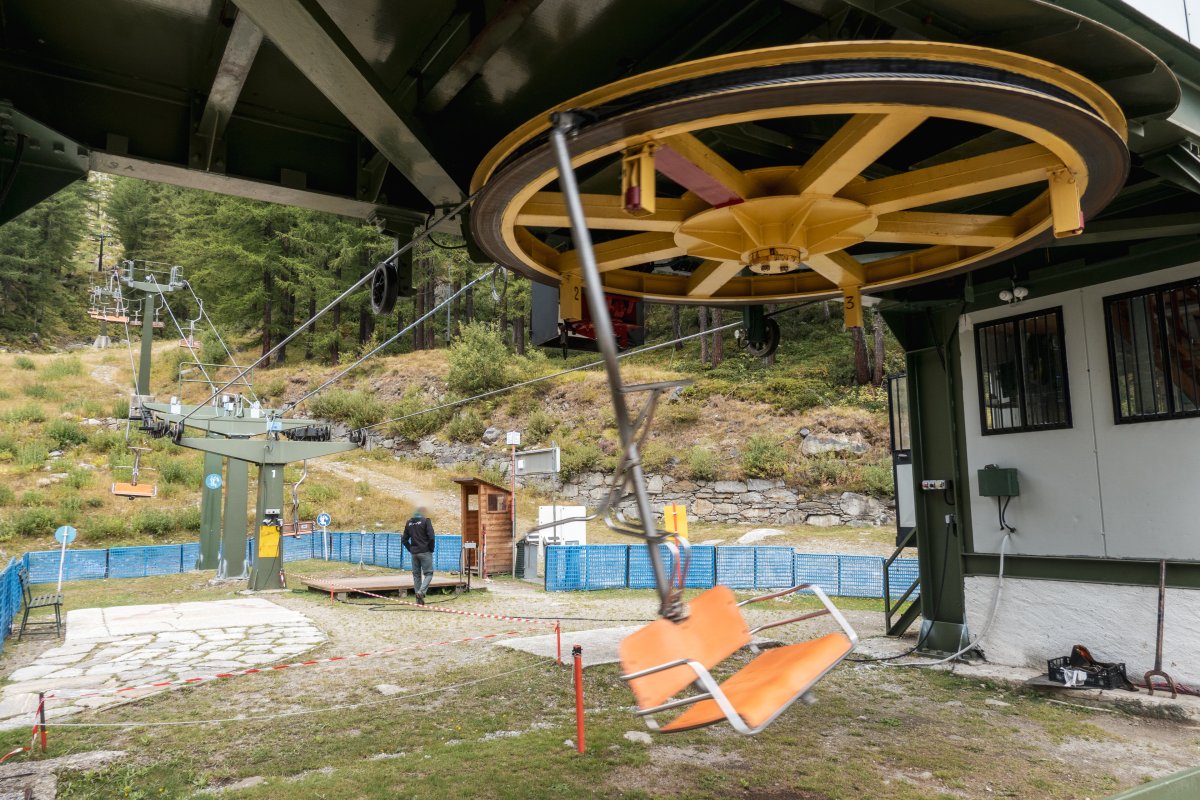 Talstation der Sesselbahn Alpe Burky-Belvedere, September 2023