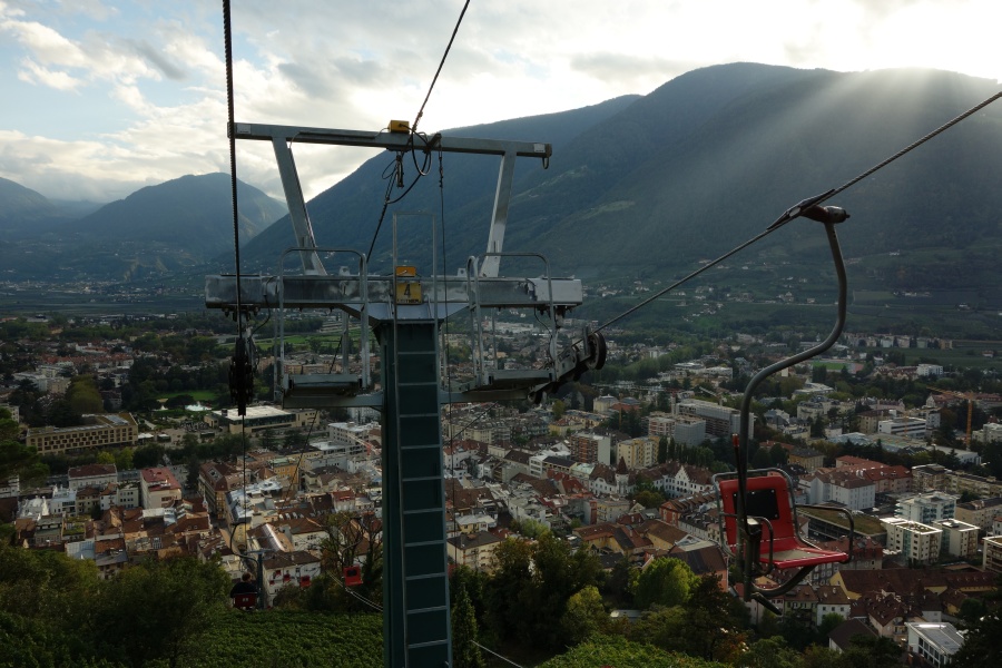 Sesselbahn Meran-Dorf Tirol, Oktober 2013