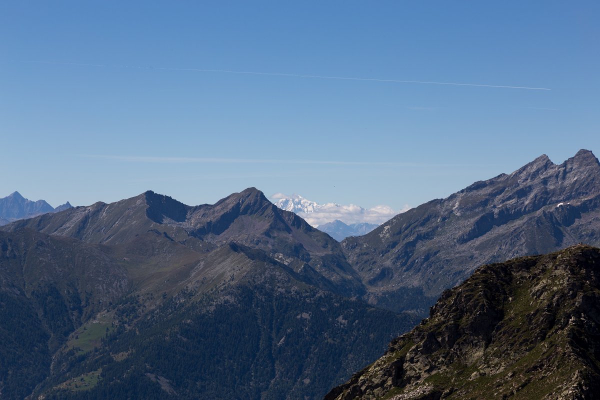 Mont Blanc vom Monte di Camino