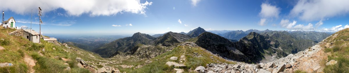 Panorama vom Monte di Camino, August 2014