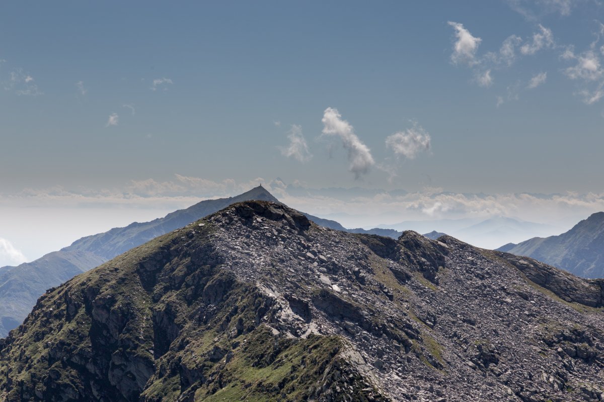 Blick zum Monviso, August 2014