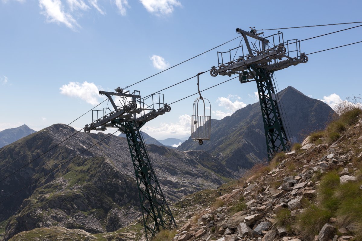 Korblift Lago di Mucrone-Monte di Camino, August 2014