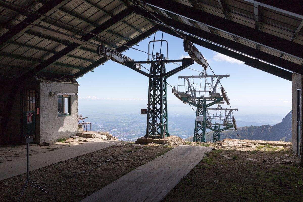 Bergstation des Korblifts Lago di Mucrone-Monte di Camino, August 2014