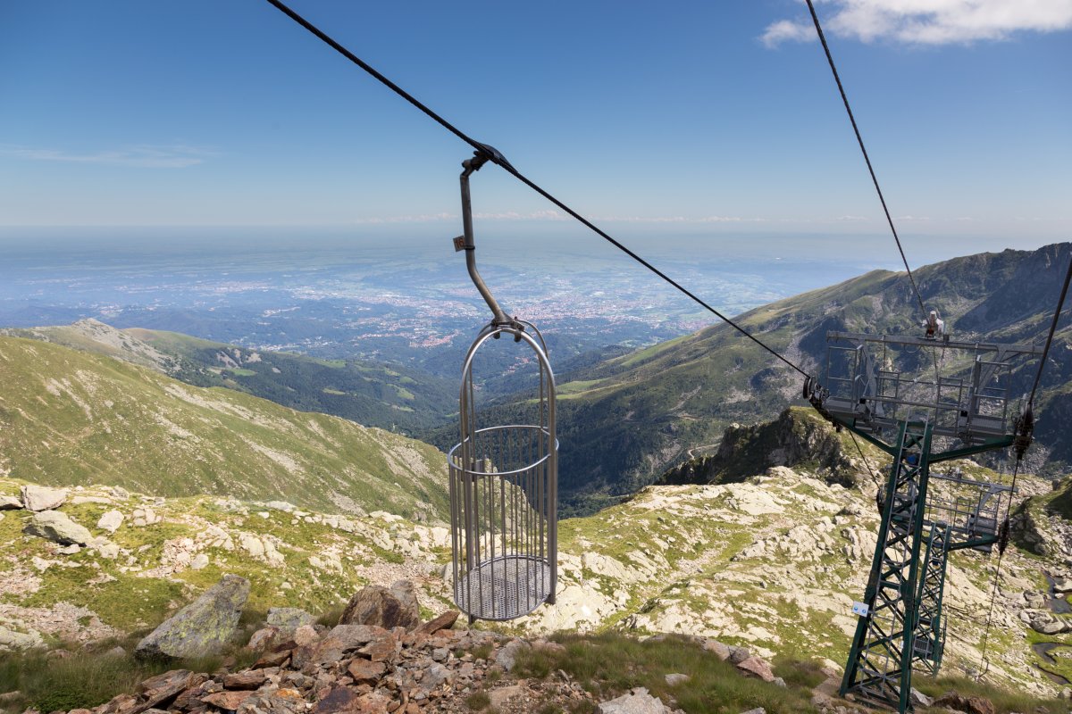 Korblift Lago di Mucrone-Monte di Camino, August 2014