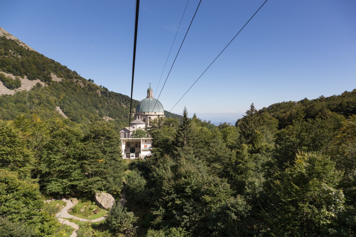 Luftseilbahn Oropa-Lago di Mucrone, August 2014
