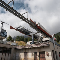 Bergstation der Kabinenbahn Peio-Tarlenta, September 2023